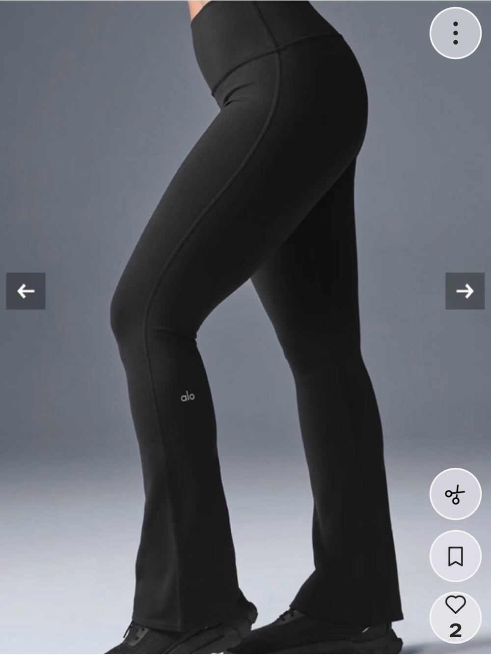 ALO Yoga Black High-Rise Flare Leggings